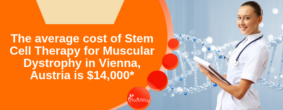 The average cost of Stem Cell Therapy for Muscular Dystrophy in Vienna, Austria is $14,000